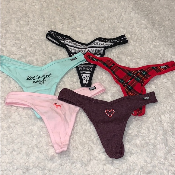 LAST ONE! PINK Victoria’s Secret Holiday Panties - Picture 2 of 3